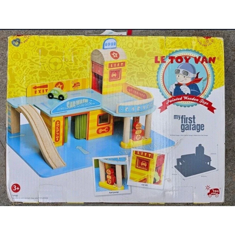 Le Toy Van My First Garage Wooden Creative Role Play Games Toddlers Discontinued
